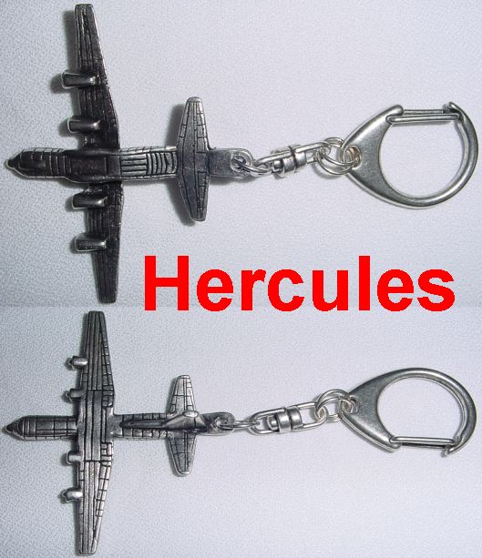 HERKULES Hercules samolot brelok, zawieszka do kluczy